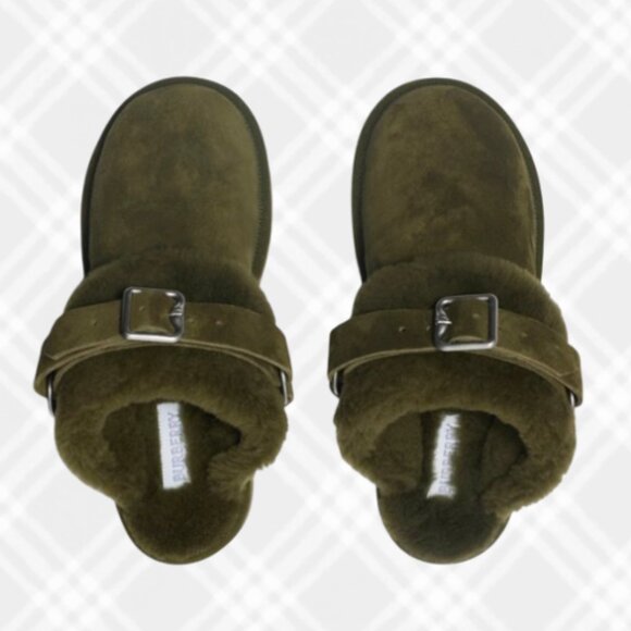 Burberry Shoes - 🔴SOLD🔴 BURBERRY Snug Genuine Shearling Clog 38- Loch